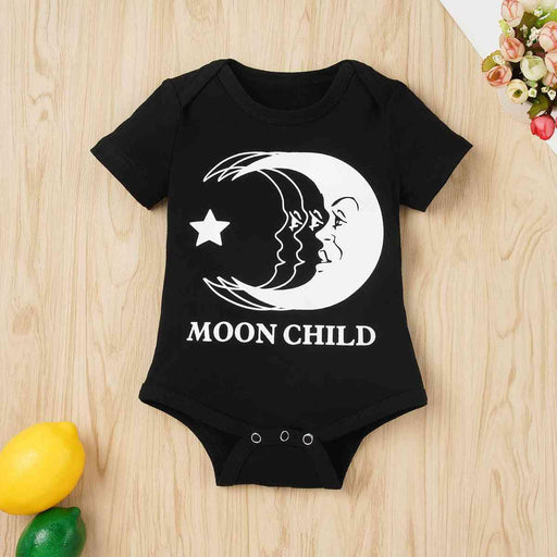 Moonlit Style Graphic Baby Bodysuit