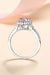 Enchanting Heart-Shaped Moissanite Silver Ring - Exquisite Symbol of Love