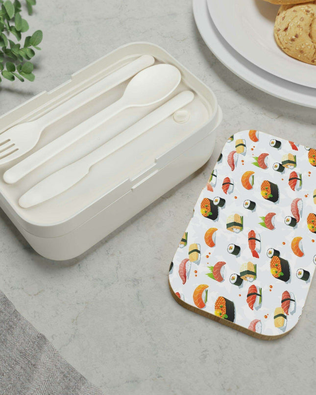 Personalized Eco-Friendly Wooden Bento Lunch Box for On-the-Go Dining