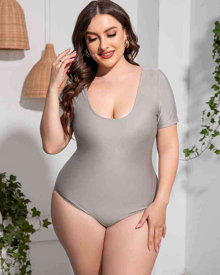 Curve Embrace Plus-Size Scoop Neck Swimwear