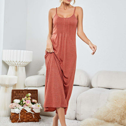 Chic Sleeveless Nightgown with Stylish Scoop Neck for Ultimate Comfort