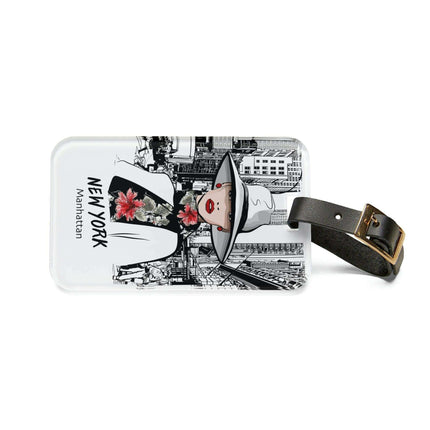 Personalized Chic Acrylic Luggage Tag - Stylish Travel Essential
