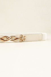 Elegant Versatile Elastic Belt with Stylish Alloy Buckle for Fashion-Forward Looks