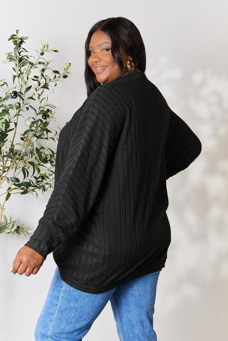 Cozy Ribbed Cocoon Cardigan for Everyday Elegance
