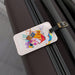 Summer Chic Luggage Tag Set with Personalized Leather Strap - Ideal Travel Buddy
