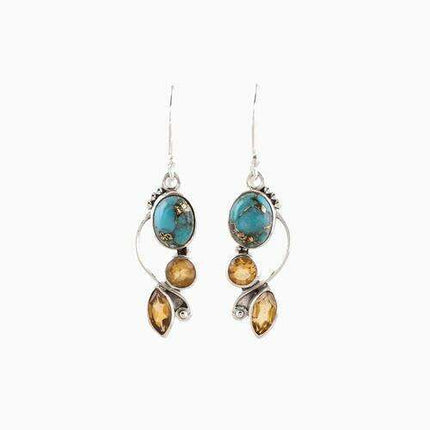 Elegant Geometric Alloy Dangle Earrings for a Stylish Statement