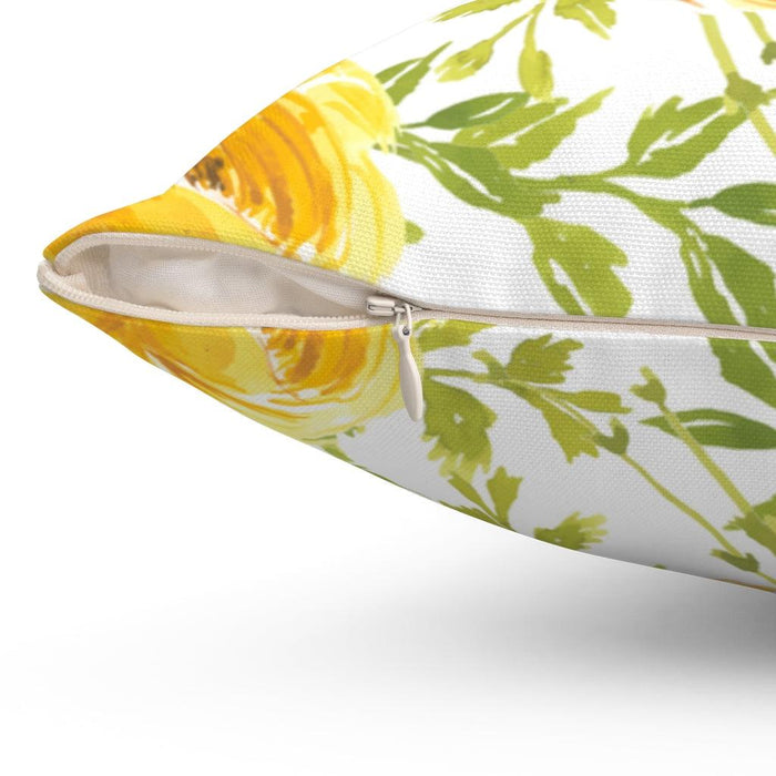 Rose Valley Reversible Decorative Pillowcase - Vibrant Print Cushion Cover