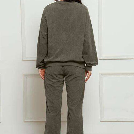 Ultra-Comfortable Crewneck Sweater and Jogger Set