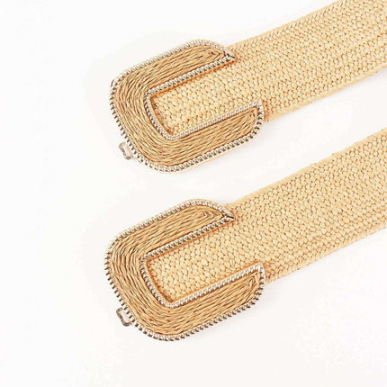 Chic Braided Waist Belt with Textured Design