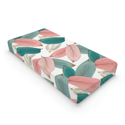 Très Bébé Modern Bold floral Baby Changing Pad Cover - Customizable Design-Accessories-Printify-White base-One size-Très Elite