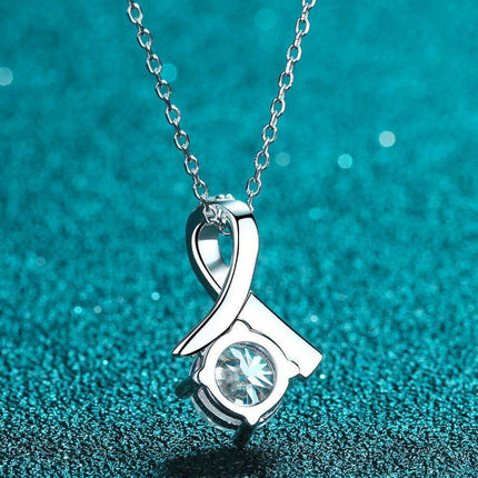 Radiant Sophistication Lab-Created Diamond Pendant Necklace with Authenticity Certificate