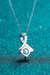 Enchanting Lab-Created Diamond Pendant Necklace with Certificate of Authenticity