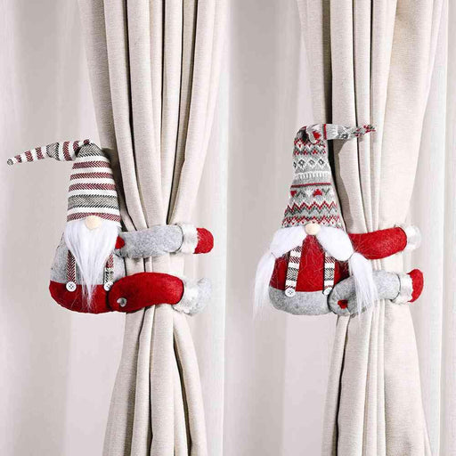 Whimsical Faceless Gnome Curtain Ornament