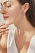 Luxe Certified Moissanite 1.8 Carat Silver Drop Earrings