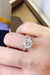 Timeless Elegance: 2 Carat Moissanite & Zircon Sterling Silver Ring