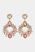Elegant Glass Stone Earrings with Modern Design