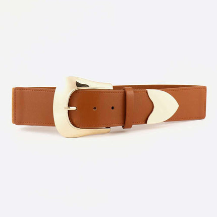Elegant Stretchable PU Leather Belt for Effortless Chic