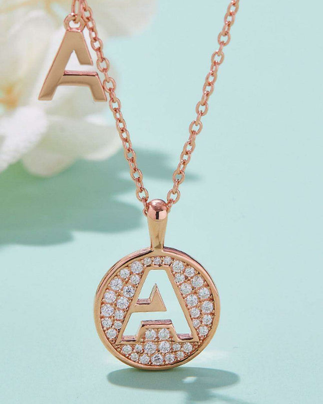 Radiant Moissanite Gemstone Pendant Necklace - Opulent Sterling Silver & 18K Rose Gold