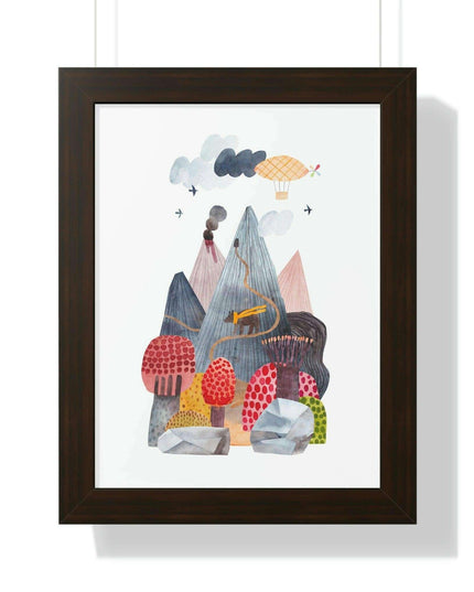 Eco-Chic Vertical Art Print Series with Sustainable Framing Options