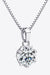 Platinum Moissanite Necklace - Modern Elegance and Sophistication