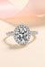 Exquisite Lab-Created Diamond Ring with Moissanite and Zircon Accents