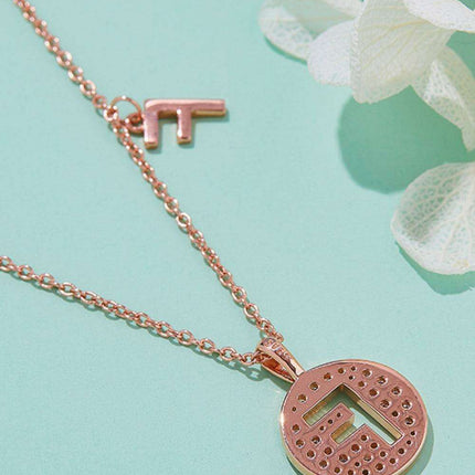 Radiant Moissanite Gemstone Pendant Necklace - Opulent Sterling Silver & 18K Rose Gold