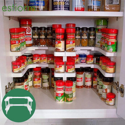 Deluxe Stackable Kitchen Organizer for Effortless Cabinet Storage