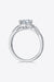 1 Carat Moissanite 925 Sterling Silver Crisscross Ring-Trendsi-Silver-4.5-Très Elite