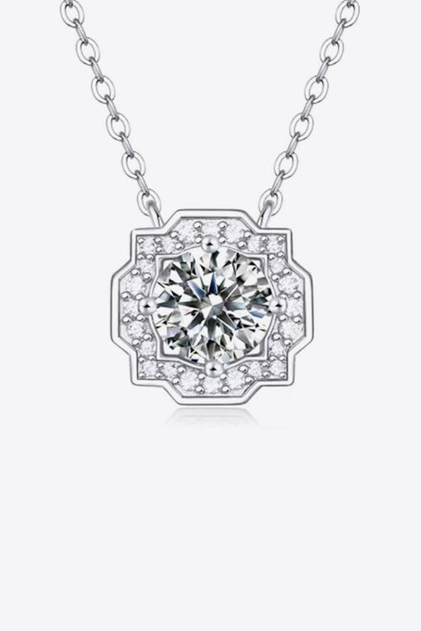 Floral-inspired Lab-Diamond Pendant Necklace with Chain