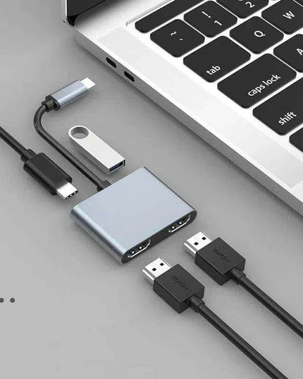 6-Port Dual HDMI Multi-Display Docking Station with 4K Output and USB 3.0 Connectivity