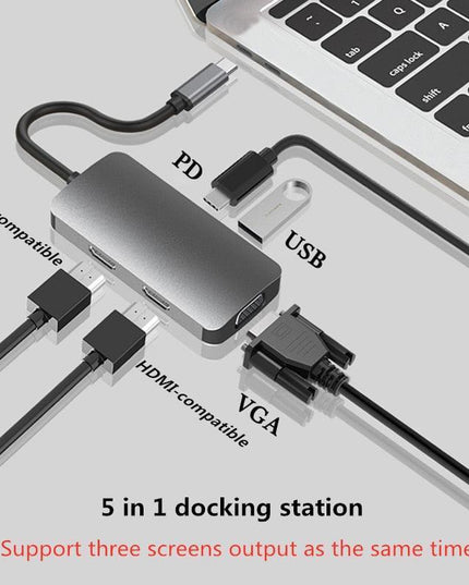 6-Port Dual HDMI Multi-Display Docking Station with 4K Output and USB 3.0 Connectivity