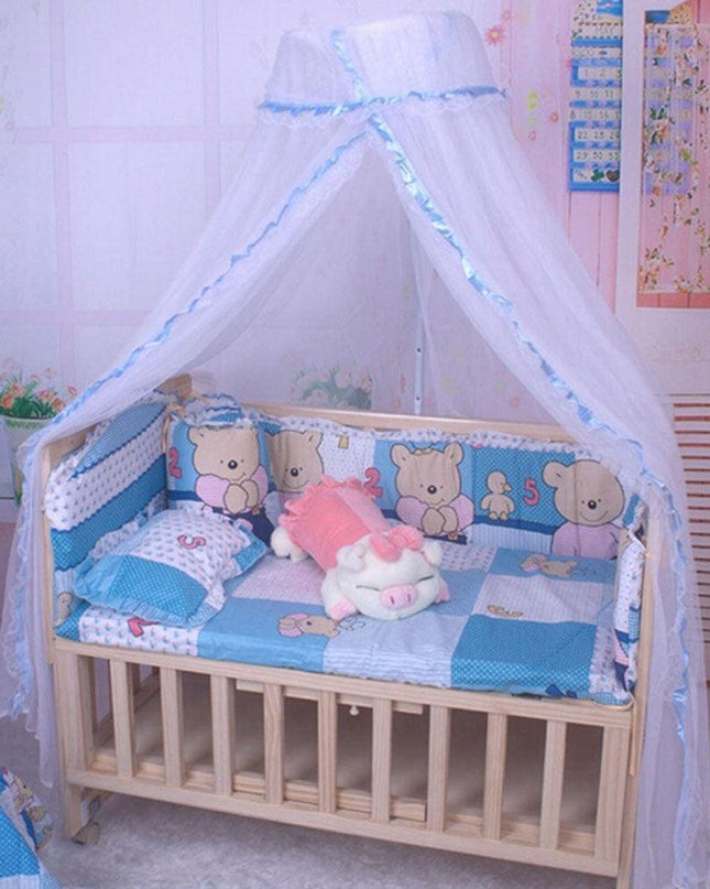 Charming Baby Crib Mosquito Net Canopy - Sophisticated Protection for Your Little One