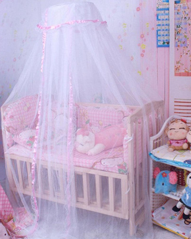 Charming Baby Crib Mosquito Net Canopy - Sophisticated Protection for Your Little One