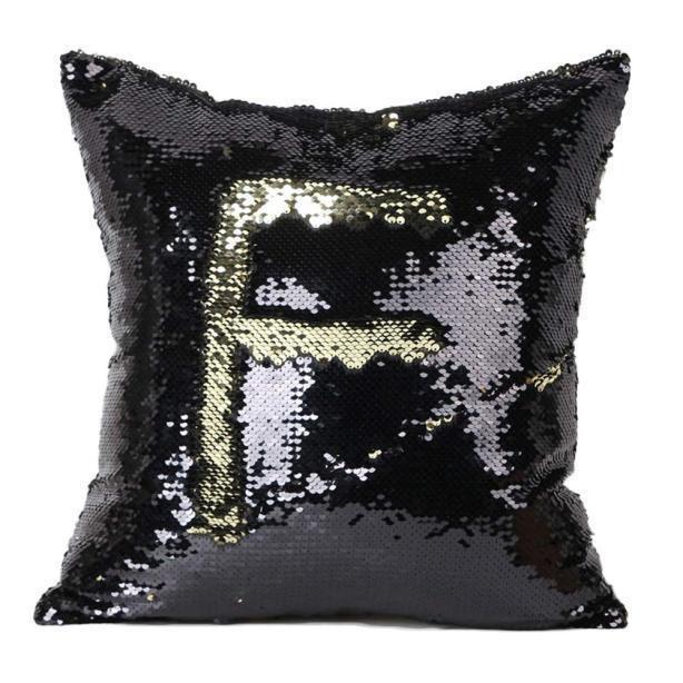 Luxurious Two-Tone Sequin Throw Pillow Cover for Chic Interior Styling