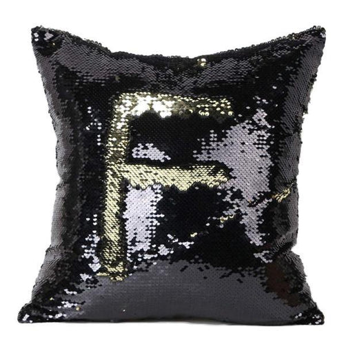 Luxurious Double Color Sparkle Sequins Pillow Cover for Home Decor Glamour