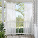 Double Sheer Outdoor Oasis Curtains - Elegant Patio & Garden Decor for Privacy and Sun Protection