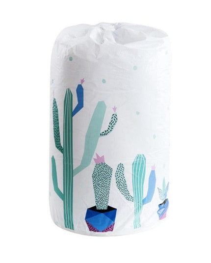 Sustainable Chic: Playful Patterned Drawstring Bags with Generous Space