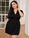 Elegant Lace-Adorned Night Gown for Plus Size Ladies