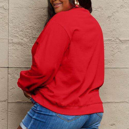 Holiday Comfort Love Pullover Sweatshirt