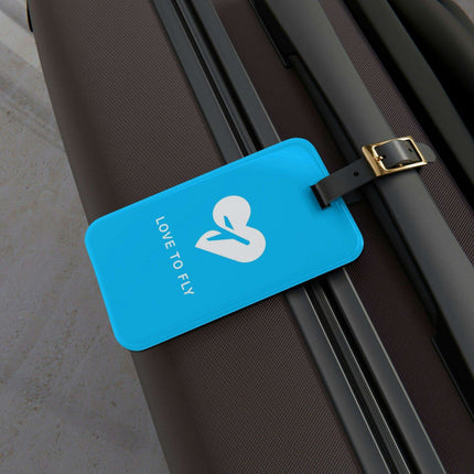 Personalized Peekaboo Acrylic Luggage Tag Set with Elegant Leather Strap - Must-Have Travel Accessory