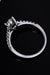 Elegant Moissanite and Zircon Sterling Silver Ring Set - Luxurious Lab-Diamond Ensemble in Elegant Gift Box