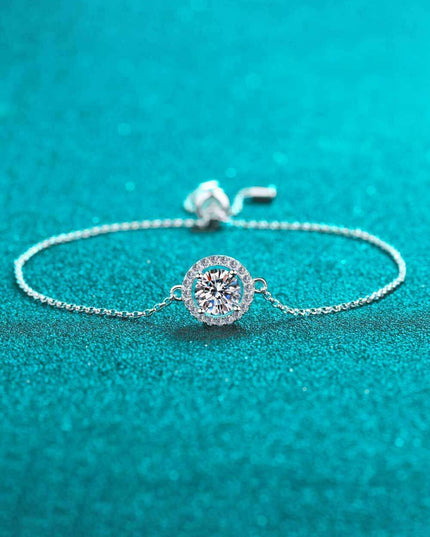 Elegant Lab-Grown Diamond Sterling Silver Bracelet with Authenticity Certificate and Warranty