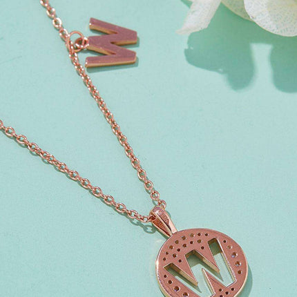 Timeless Glamour: Rose Gold Plated Sterling Silver Lab-Grown Diamond Pendant Necklace