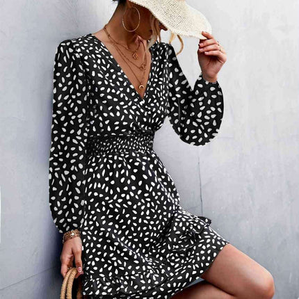 Ruffled Floral Mini Dress - A Versatile Addition to Your Wardrobe