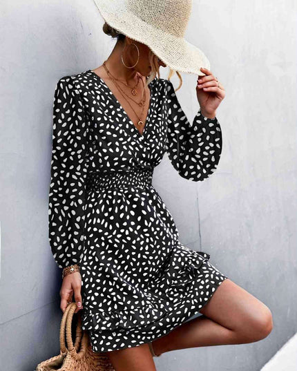 Ruffled Floral Mini Dress - A Versatile Addition to Your Wardrobe