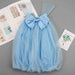 Adorable Bow Mesh Baby Dress with Chic Sleeveless Design