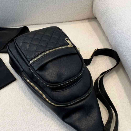 Elegant PU Leather Crossbody Sling Bag