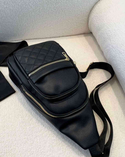 Elegant PU Leather Crossbody Sling Bag