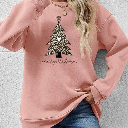 Cozy Christmas Tree Long Sleeve Pullover - Festive Winter Sweater