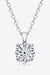 Timeless Elegance: Sterling Silver Necklace with 1 Carat Lab-Diamond